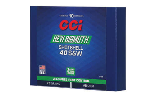 Ammunition CCI Ammunition Hevi Bismuth 40SW CCI 40S&W BISMUTH SHOTSHELL 10/200 • Model: Hevi-Bismuth